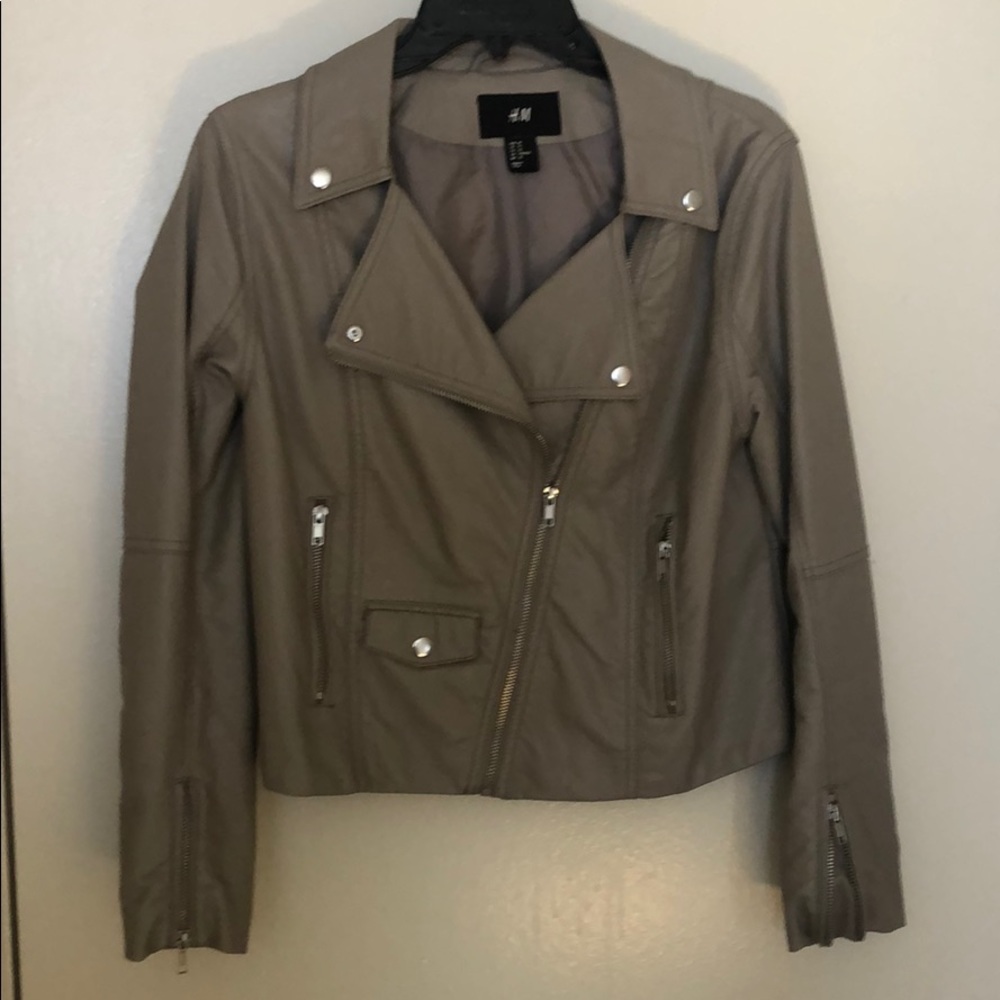 Faux leather jacket